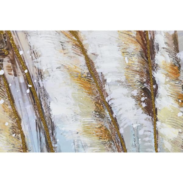 Maleri Home ESPRIT Blå Gyllen Strand Middelhavet 80 x 3 x 80 cm (2 enheter)