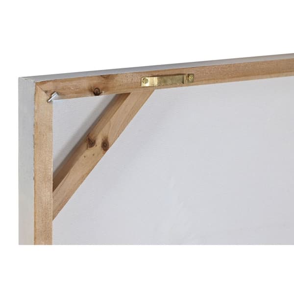 Maleri Home ESPRIT Blå Gyllen Strand Middelhavet 80 x 3 x 80 cm (2 enheter)