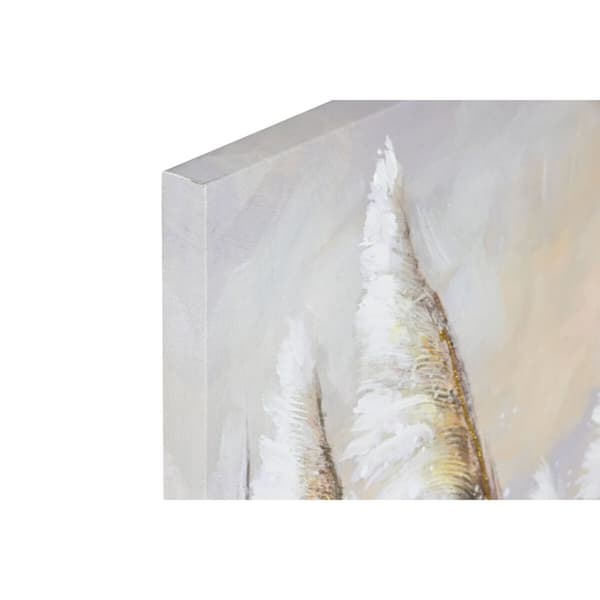 Maleri Home ESPRIT Blå Gyllen Strand Middelhavet 80 x 3 x 80 cm (2 enheter)