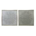 Miniatyrbilde 1 av 4: Maleri Home ESPRIT Hvit Beige Abstrakt Moderne 100 x 3,5 x 100 cm (2 enheter)