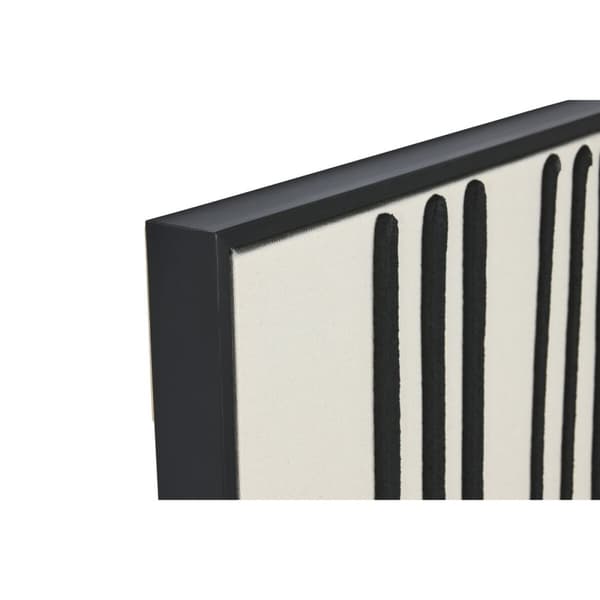 Maleri Home ESPRIT Hvit Svart Urban (2 enheter)