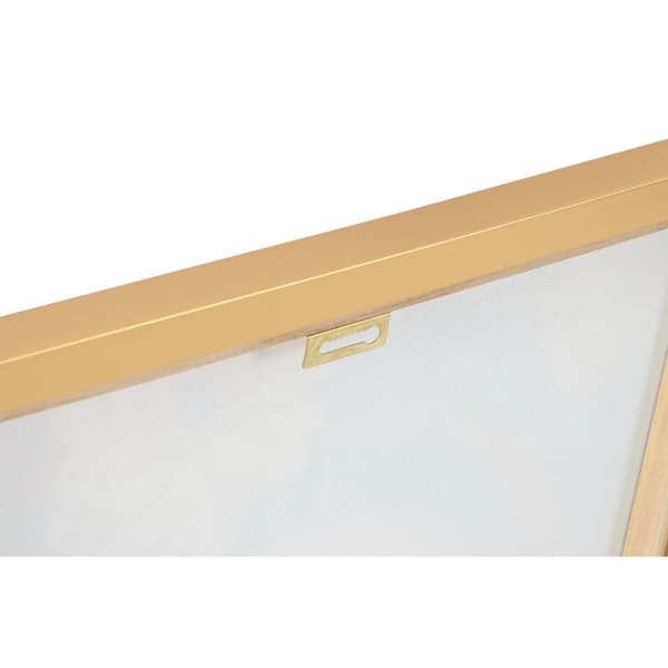Maleri Home ESPRIT Turkis Kukat Lakkert 52,5 x 3 x 72,5 cm (2 enheter)