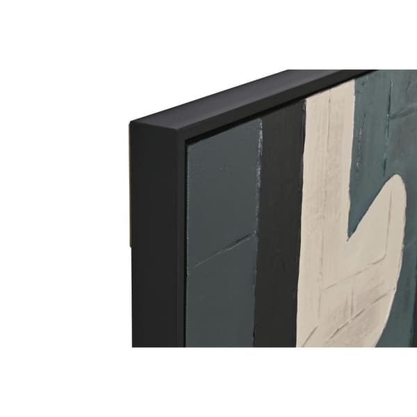 Maleri Home ESPRIT Svart Grønn Urban 83 x 3,5 x 123 cm (2 enheter)