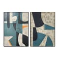 Miniatyrbilde 1 av 4: Maleri Home ESPRIT Svart Grønn Urban 83 x 3,5 x 123 cm (2 enheter)