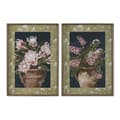 Miniatyrbilde 1 av 4: Maleri Home ESPRIT Blå Grønn Rosa Vase Shabby Chic Blomstervase 50 x 2,5 x 70 cm (2 enheter)