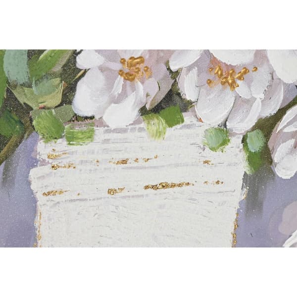 Maalaus Home ESPRIT Valkoinen Harmaa Romanttinen 140 x 3 x 70 cm (2 osaa)