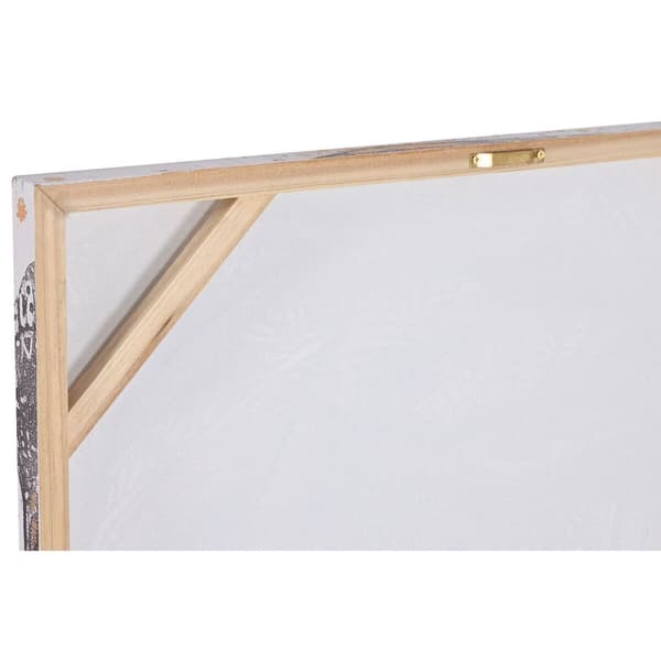 Maalaus Home ESPRIT Musta Kullattu Siirtomaatyylinen Afrikkalainen nainen 60 x 3 x 90 cm (2 osaa)