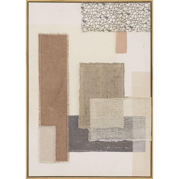 Maleri Home ESPRIT Brun Beige Abstrakt Urban 50 x 3 x 70 cm (2 enheder)