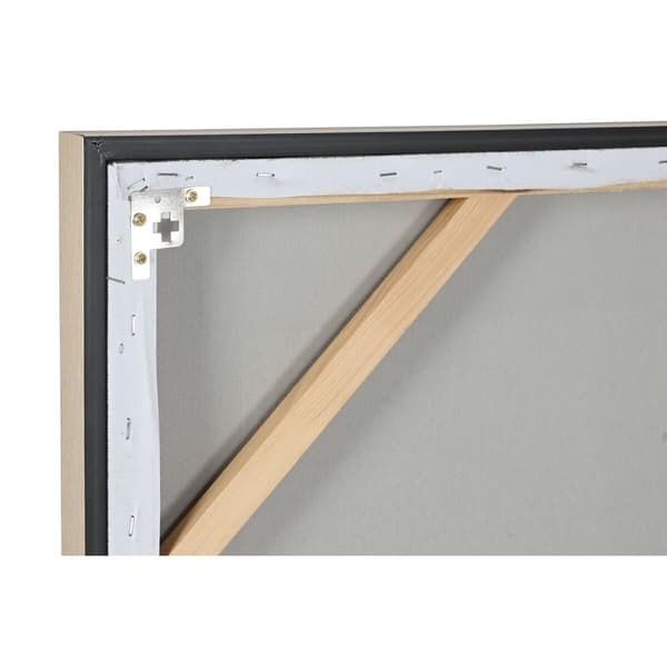 Maleri Home ESPRIT Hvid Beige Gylden Moderne Urban 90 x 3,5 x 120 cm (2 enheder)