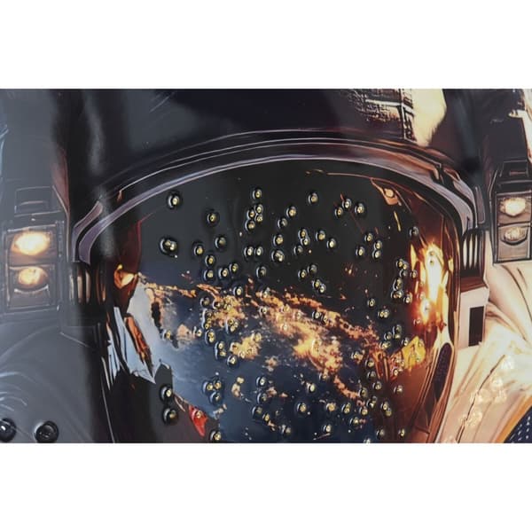 Maleri Home ESPRIT Blå Sort Moderne Astronaut kvinde Lakeret 100 x 4 x 100 cm (2 enheder)