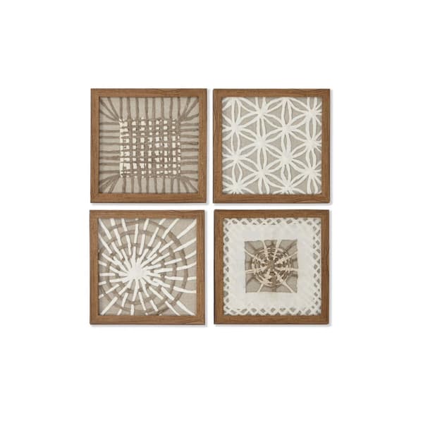 Maleri Home ESPRIT Hvid Natur Moderne 22 x 2 x 22 cm