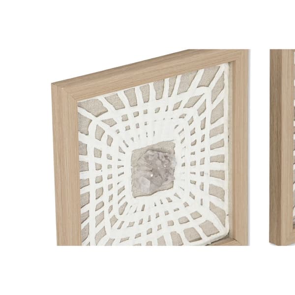Maleri Home ESPRIT Hvid Natur Moderne 22 x 2 x 22 cm