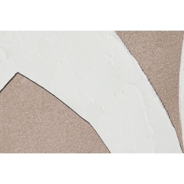 Maleri Home ESPRIT Hvid Beige Abstrakt 103 x 4,3 x 103 cm (2 enheder)