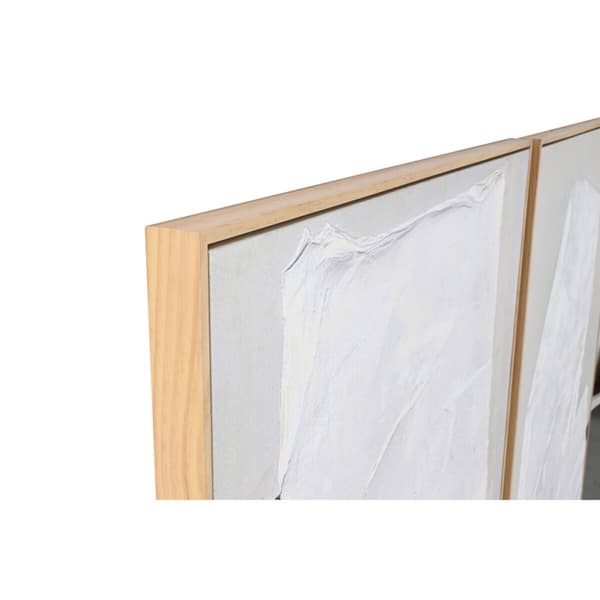Maleri Home ESPRIT Hvid Sort Beige Abstrakt 103 x 4,3 x 143 cm (2 enheder)