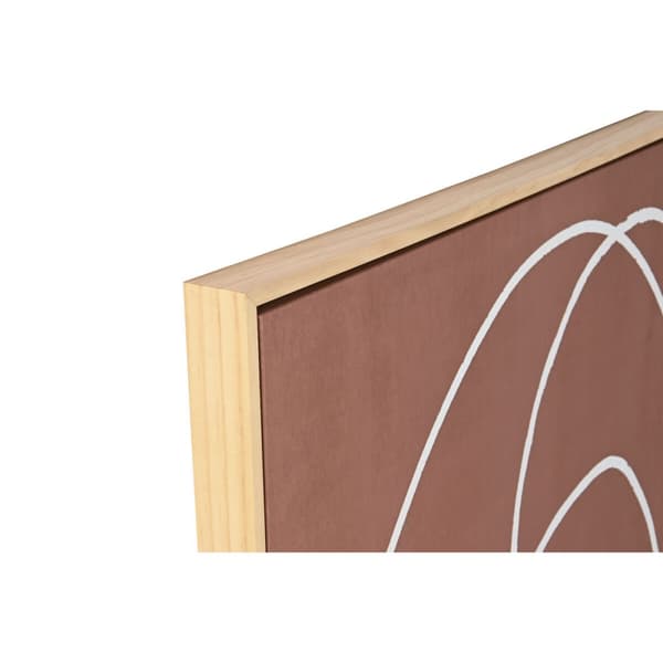 Maleri Home ESPRIT Beige Terrakotta Abstrakt 83 x 4,3 x 123 cm (2 enheder)