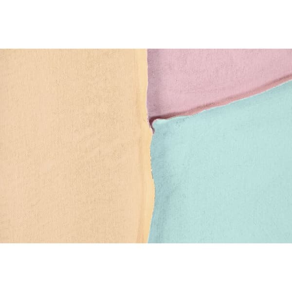 Tavla Home ESPRIT Vit Rosa Turkos Abstrakt Urban 102 x 4,5 x 102 cm (2 antal)