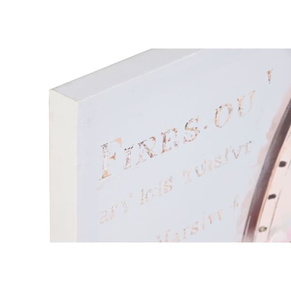 Tavla Home ESPRIT Grön Rosa Rosor Romantisk 60 x 3 x 60 cm (4 antal)