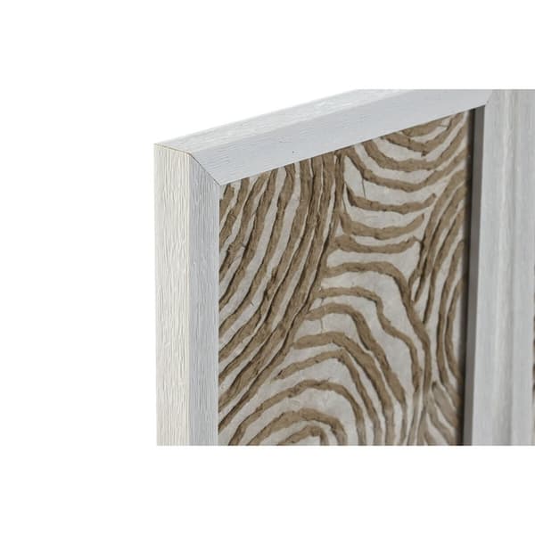 Maalaus Home ESPRIT Valkoinen Luonnollinen Moderni 20 x 2 x 30 cm