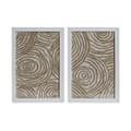 Pikkukuva 1 / 4: Maalaus Home ESPRIT Valkoinen Luonnollinen Moderni 20 x 2 x 30 cm