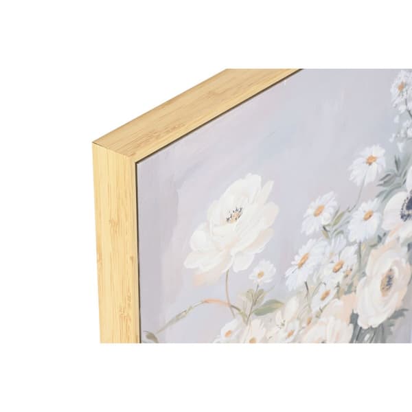 Maalaus Home ESPRIT Sininen Valkoinen Vihreä Beige Maljakko Shabby Chic 70 x 3,5 x 50 cm (2 osaa)