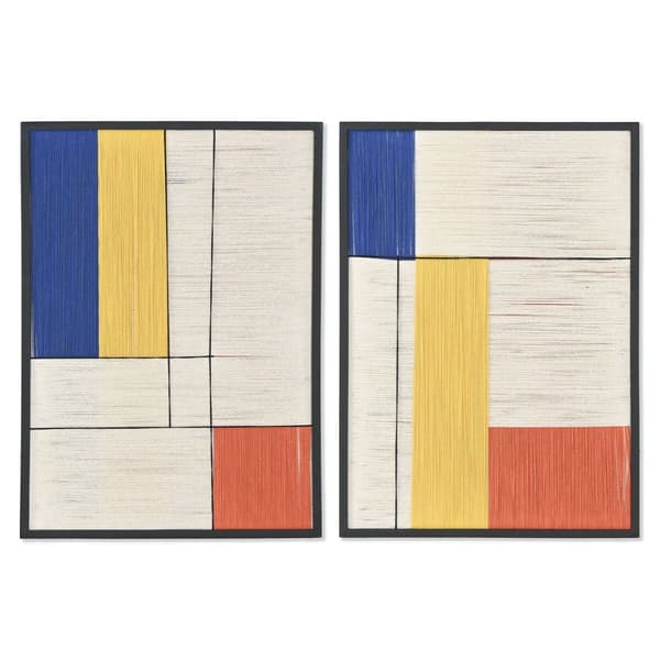 Maalaus Home ESPRIT Moderni Kaupunki 50 x 2,5 x 70 cm (2 osaa)
