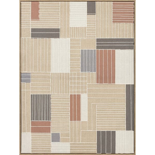 Maalaus Home ESPRIT Ruskea Beige Neliö Kaupunki 60 x 3 x 80 cm (2 osaa)