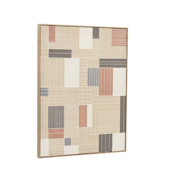 Maalaus Home ESPRIT Ruskea Beige Neliö Kaupunki 60 x 3 x 80 cm (2 osaa)