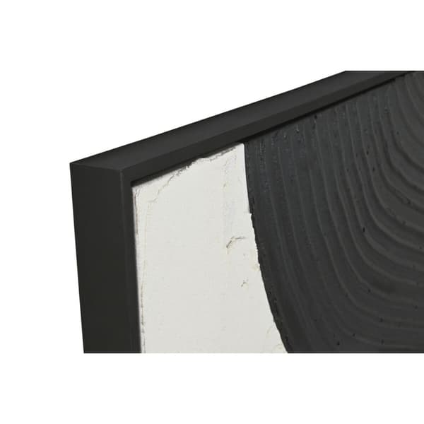 Maalaus Home ESPRIT Valkoinen Musta Abstrakti 103 x 4,3 x 143 cm (2 osaa)