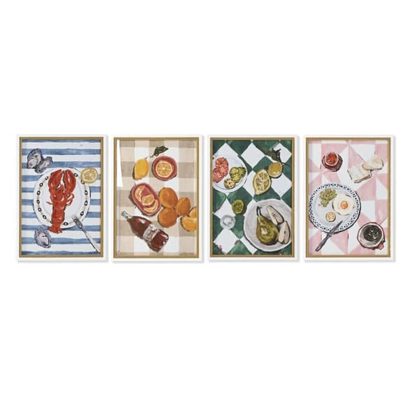 Maalaus Home ESPRIT Välimeren 50 x 2,5 x 70 cm (4 osaa)