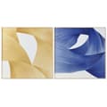 Pikkukuva 1 / 4: Maalaus Home ESPRIT Keltainen Sininen Moderni 120 x 3,5 x 120 cm (2 osaa)