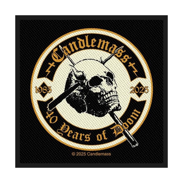 STANDARD PATCH CANDLEMASS - 40 YEARS OF DOOM