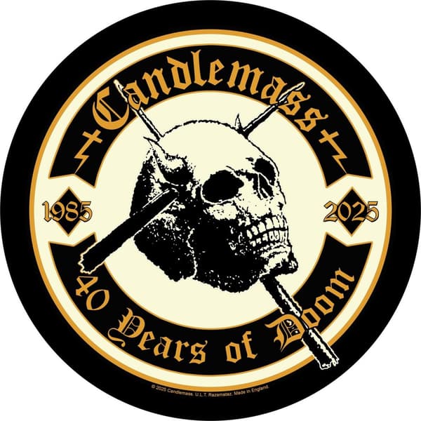 BACK PATCH: CANDLEMASS - 40 YEARS OF DOOM