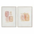Miniatyrbillede 1 af 2: Maleri DKD Home Decor Abstrakt (2 enheder) (50 x 3 x 70 cm)
