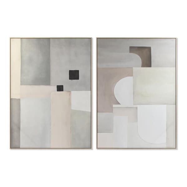 Maleri DKD Home Decor Abstrakt (100 x 4 x 140 cm) (2 enheder)