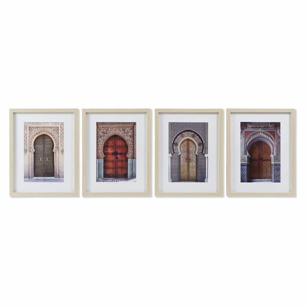 Tavla DKD Home Decor Arab (35 x 2 x 45 cm) (4 antal)