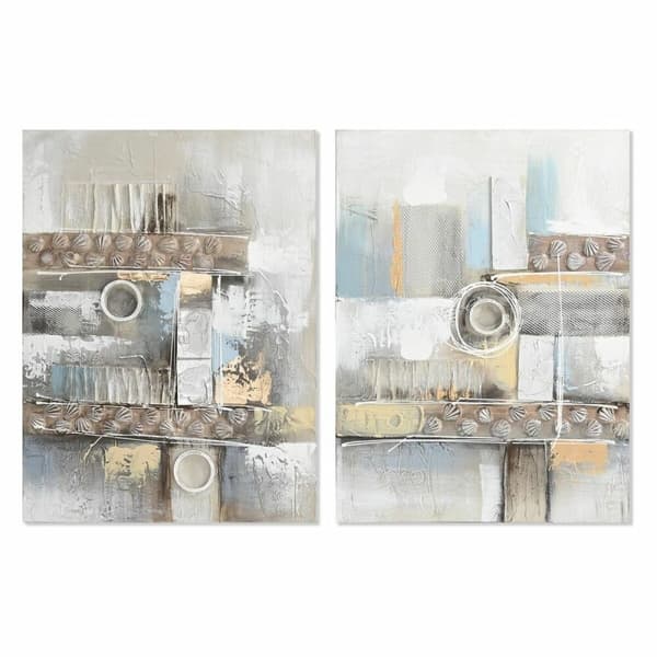 Maalaus DKD Home Decor Abstrakti Moderni (60 x 3 x 80 cm) (2 osaa)
