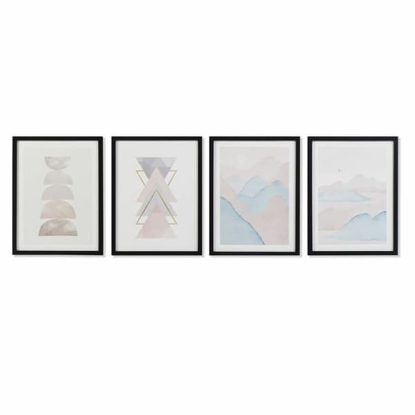 Tavla DKD Home Decor Berg (30 x 3 x 40 cm) (4 antal)