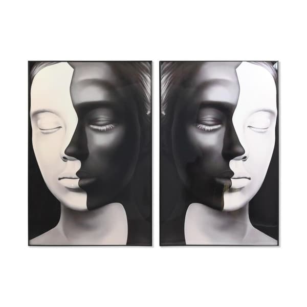 Tavla DKD Home Decor Kvinna (80 x 3 x 120 cm) (2 antal)