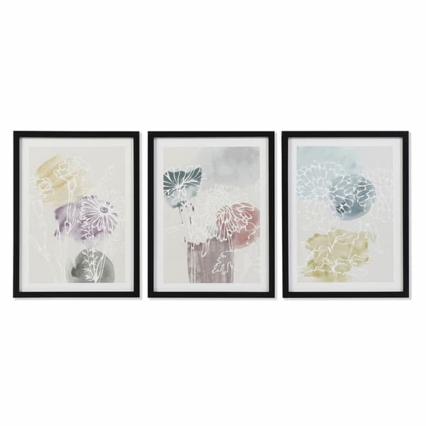 Maalaus DKD Home Decor Gėlės (30 x 3 x 40 cm)