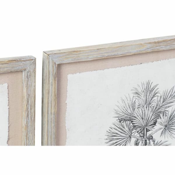 Maalaus DKD Home Decor Palmut Siirtomaatyylinen (35 x 1,8 x 45 cm) (9 osaa)