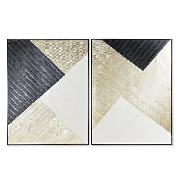 Kangas DKD Home Decor Moderni Biometrinen (93 x 3,5 x 123 cm) (2 osaa)