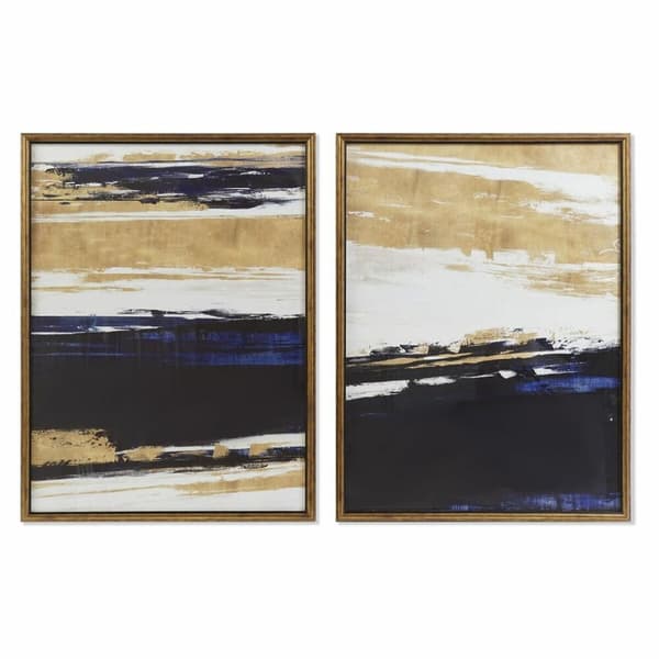 Tavla DKD Home Decor Abstrakt (60 x 3 x 80 cm) (2 antal)