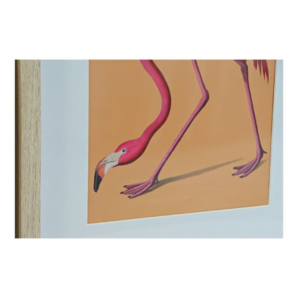 Maleri DKD Home Decor S3013651 Fugle Tropisk (35 x 2 x 45 cm) (4 enheder)