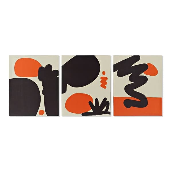 Maleri DKD Home Decor Circle Art Abstrakt Moderne (40 x 1,8 x 50 cm)