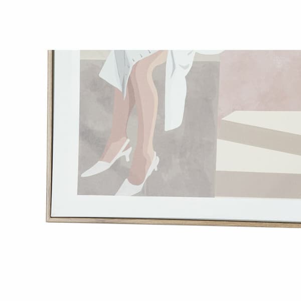 Maleri DKD Home Decor Dame (2 enheter) (50 x 3 x 70 cm)