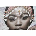 Miniatyrbilde 3 av 3: Maleri DKD Home Decor Kolonial Afrikansk dame (50 x 1,8 x 70 cm)