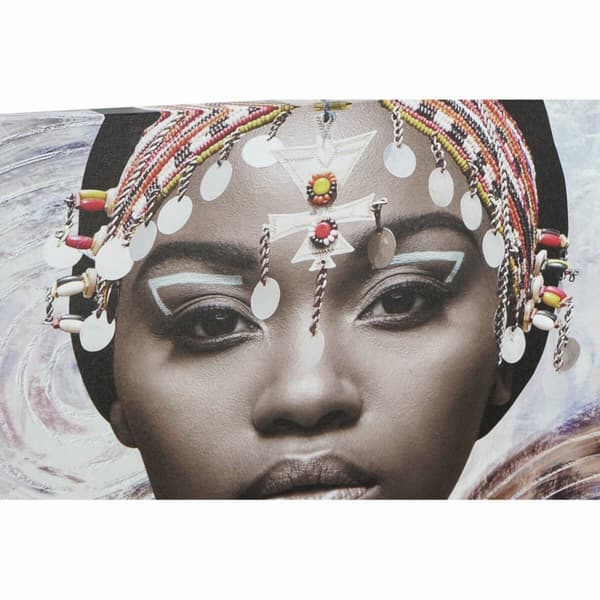 Maleri DKD Home Decor Kolonial Afrikansk dame (50 x 1,8 x 70 cm)