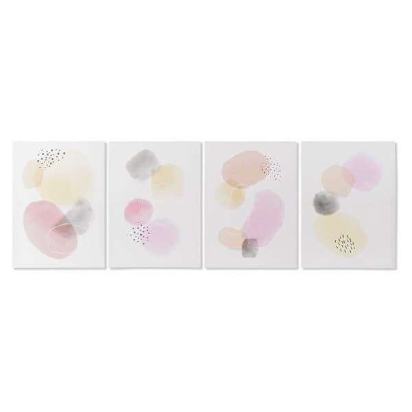Maleri DKD Home Decor Abstrakt Moderne (50 x 1,8 x 70 cm) (4 enheter)