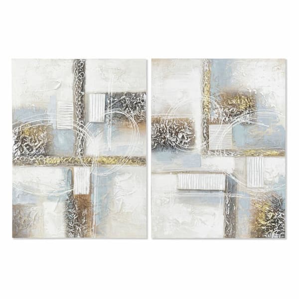 Maleri DKD Home Decor Abstrakt (60 x 3 x 80 cm) (2 enheter)
