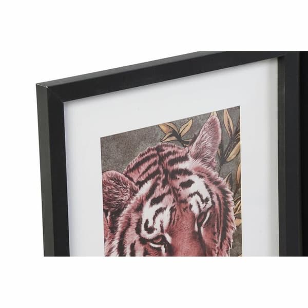 Maleri DKD Home Decor Kolonial Jungel (35 x 2,5 x 45 cm) (35 x 2 x 45 cm) (4 enheter)